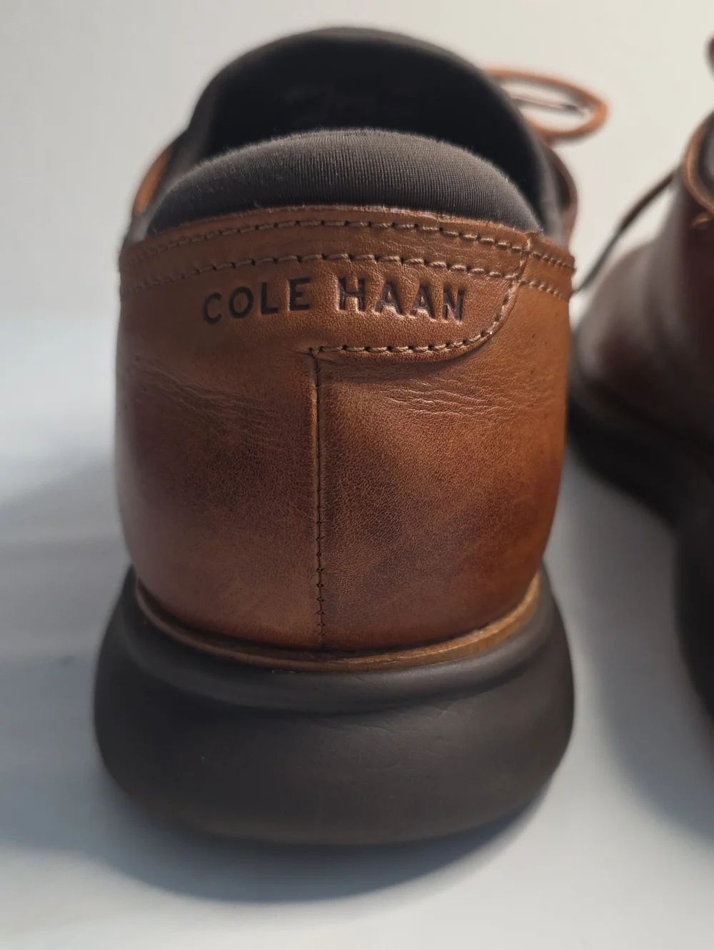 COLE HAAN 2.ZEROGRAND LASER WINGTIP OXFORDS BROWN MENS 13 GUC   HYBRID STYLE